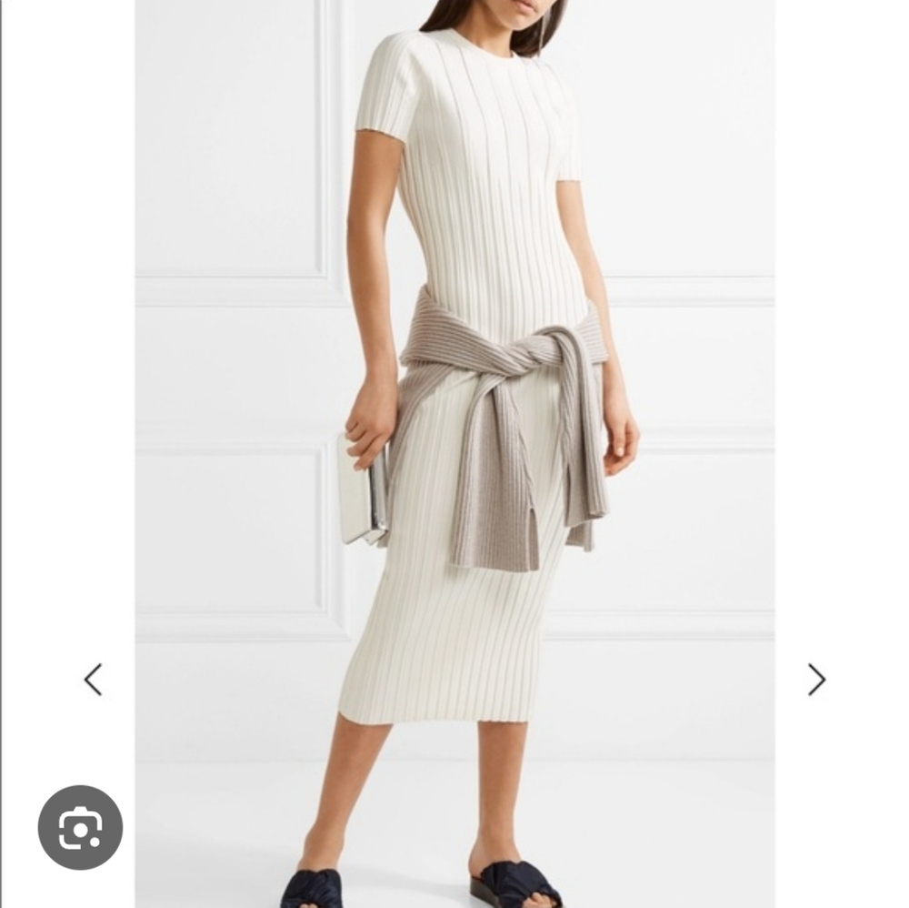 HELMUT LANG RIBBED MIDI DRESS‎ S